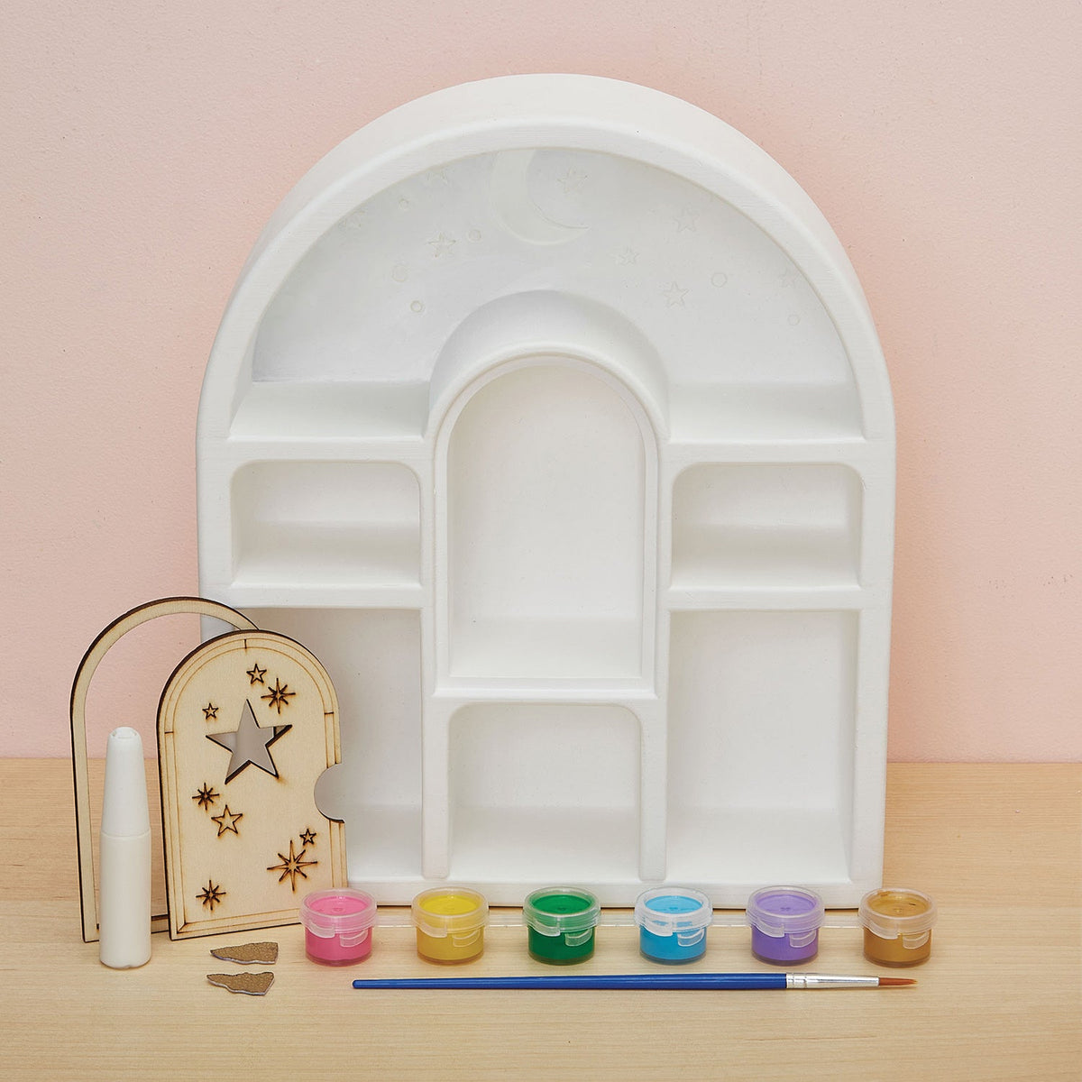 Bright Stripes Wish*Craft Paint a Curio Shelf
