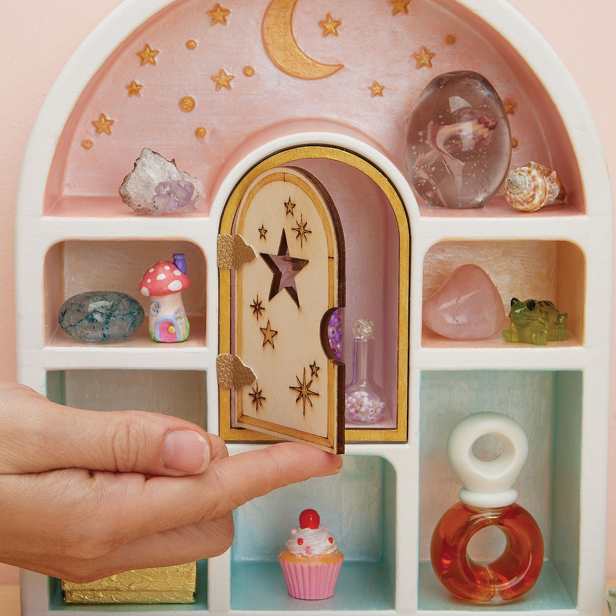 Bright Stripes Wish*Craft Paint a Curio Shelf