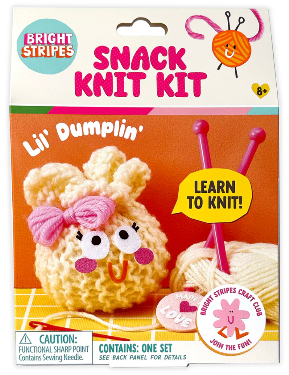 Bright Stripes Snack Knit Kit - Lil' Dumpling